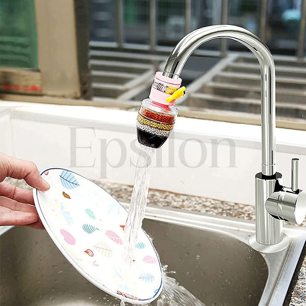 Tap Water Purifier Filter Faucet 6 Layer Carbon Activated Dust Chlorine Remover