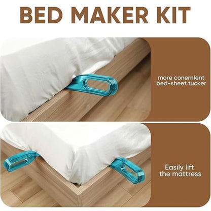 Bed Maker Kit - Easy Bed Sheet Tucker Tool | Fast & Effortless Bed Making | Pack of 2